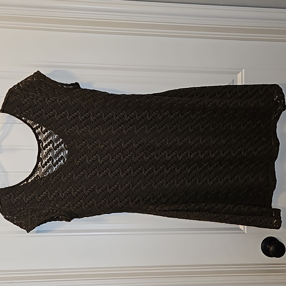 Apt 9 Lace Crochet Overlay Fit and Flare Dress